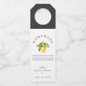 Limoncello Flaschenanhänger (Vorderseite)