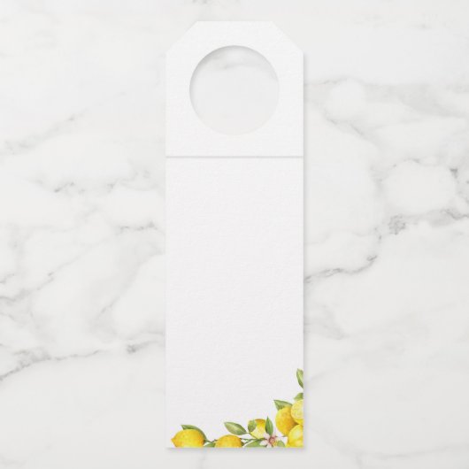 Limoncello Flaschenanhänger (Rückseite)