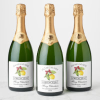 Limoncello Frohe Weihnachtsflasche Etikett