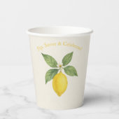 Limoncello Geburtstagsparty Paper Cup Pappbecher (Rückseite)