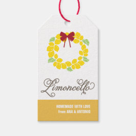 Limoncello-Geschenk-Tag, Gefallen-Tag, hängend Tag Geschenkanhänger