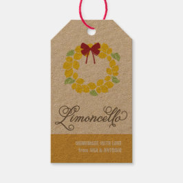 Limoncello-Geschenk-Tag, Gefallen-Tag, hängend Tag Geschenkanhänger