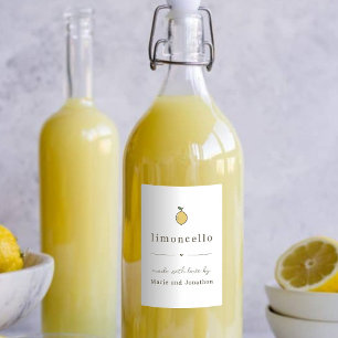 Limoncello-Geschenketikett Lebensmitteletikett