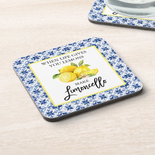 Limoncello Getränkeuntersetzer (Linke Seite)