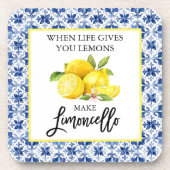 Limoncello Getränkeuntersetzer (Vorderseite)