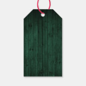 Limoncello Green Wood Print Weihnachten Geschenkanhänger (Rückseite)