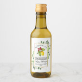 Limoncello Greenery Holiday Mini Flaschen Labels Weinetikett (Vorderseite)