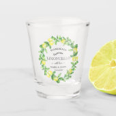 Limoncello Greenery Personalisiert Monogram Fevor Schnapsglas (Vorderseite)