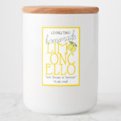 Limoncello hausgemachte Flasche | Lebensmitteletikett (Vorderseite)