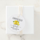 Limoncello Hochzeit Grazie Runde Geschenkanhänger (Beispiel)