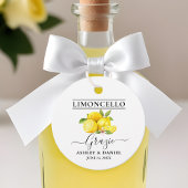 Limoncello Hochzeit Grazie Runde Geschenkanhänger