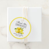 Limoncello Hochzeit Runde Geschenkanhänger (Beispiel)