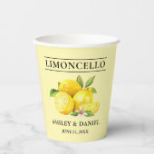 Limoncello Hochzeitsgelb Pappbecher (Vorderseite)