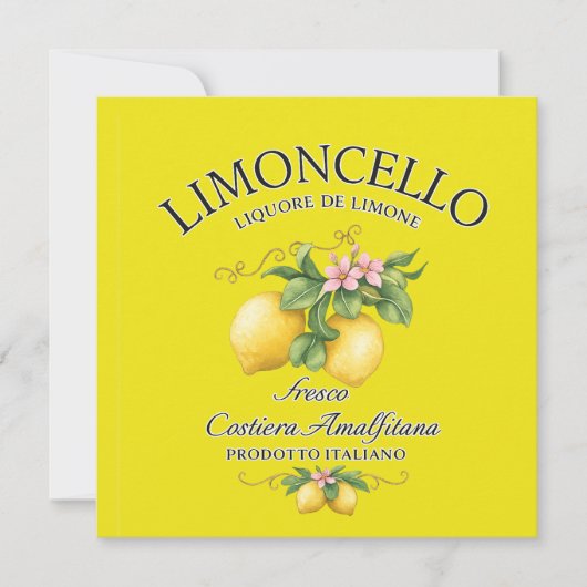 Limoncello Italien Amalfiküste (Vorderseite)