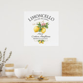 Limoncello Italien Amalfiküste Poster (Küche)