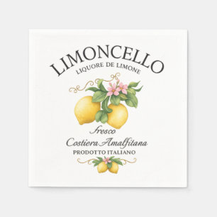 Limoncello Italien Amalfiküste Serviette