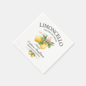 Limoncello Italien Amalfiküste Serviette (Ecke)