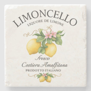 Limoncello Italien Amalfiküste Steinuntersetzer