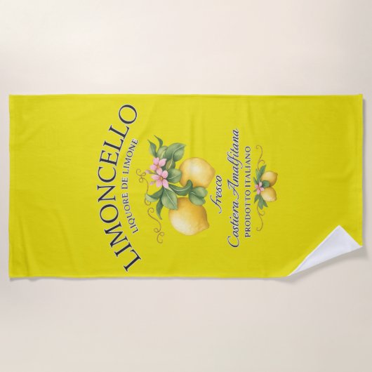 Limoncello Italien Amalfiküste Strandtuch (Vorderseite)