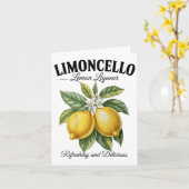 Limoncello Italien Vintag Erfrischung Lemon Urlaub Karte (Gelbe Blume)
