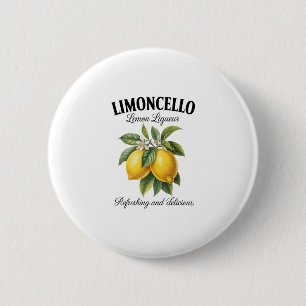 Limoncello Italien Vintage Erfrischend Lemon Urlau Button