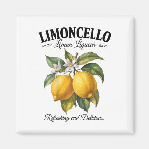 Limoncello Italien Vintage Erfrischend Lemon Urlau Magnet