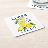 Limoncello Italy –La Dolce Vita Lemon Summer Party Rechteckiger Pappuntersetzer (angewinkelt)