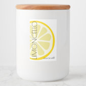 Limoncello Kleines Label mit modernem Lemon-Image  Lebensmitteletikett (Vorderseite)