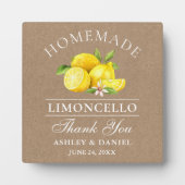 Limoncello Kraft Wedding Fotoplatte (Vorderseite)
