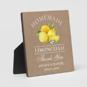 Limoncello Kraft Wedding Fotoplatte (Vorderseite)