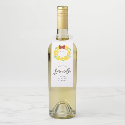 Limoncello Kranz Flaschenanhänger (Auf Flasche)