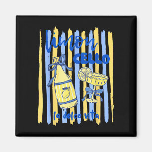 Limoncello la dolce vita Amalfiküste Zitrone Magnet
