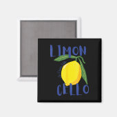 Limoncello La Dolce Vita Lemon Magnet (Vorderseite/Rückseite)