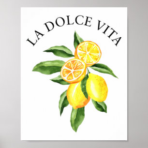 Limoncello La Dolce Vita Poster