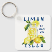 Limoncello La Dolce Vita Souvenir Italy Lover Schlüsselanhänger (Vorderseite)