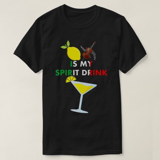Limoncello Lemon Cello ist mein Geist Drink Funny T-Shirt (Design vorne)