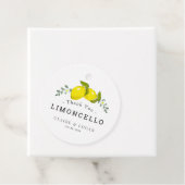 Limoncello Lemon Floral Wedding Geschenkanhänger (Beispiel)