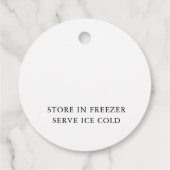 Limoncello Lemon Floral White Geschenkanhänger (Rückseite)