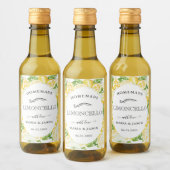 Limoncello Lemon Tree Favor Mini Flaschenetikett Weinetikett (Flaschen)