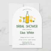Limoncello Lemonade CUSTOM QR Arch Brautparty Einladung (Vorderseite)