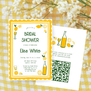 Limoncello Lemonade CUSTOM QR Brautparty Einladung