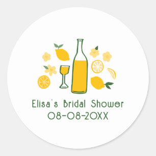 Limoncello Lemonade Lemon CUSTOM Brautparty Runder Aufkleber