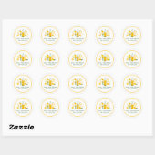 Limoncello Lemonade Lemon CUSTOM Brautparty Runder Aufkleber (Blatt)