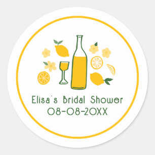 Limoncello Lemonade Lemon CUSTOM Brautparty Runder Aufkleber