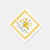 Limoncello Lemonade Lemon CUSTOM Brautparty Serviette (Ecke)
