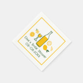 Limoncello Lemonade Lemon CUSTOM Brautparty Serviette (Ecke)