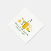 Limoncello Lemonade Lemon CUSTOM Brautparty Serviette (Ecke)