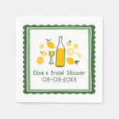 Limoncello Lemonade Lemon CUSTOM Brautparty Serviette (Vorderseite)