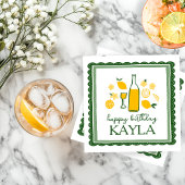 Limoncello Lemonade Lemon CUSTOM Geburtstag Serviette