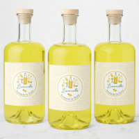 Limoncello Lemonade Lemon Gingham Handmade CUSTOM